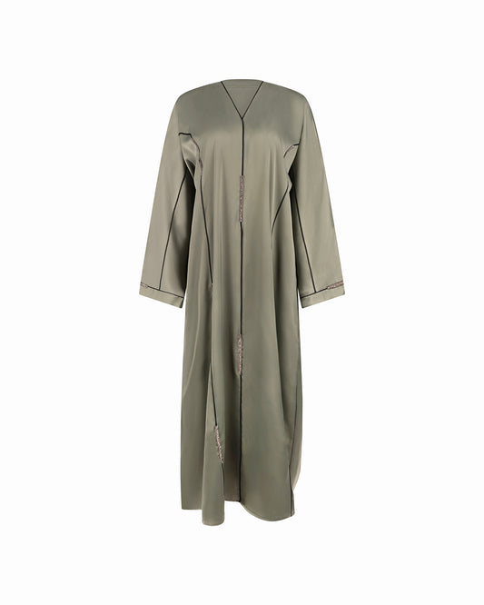 The Contour Abaya - Matcha