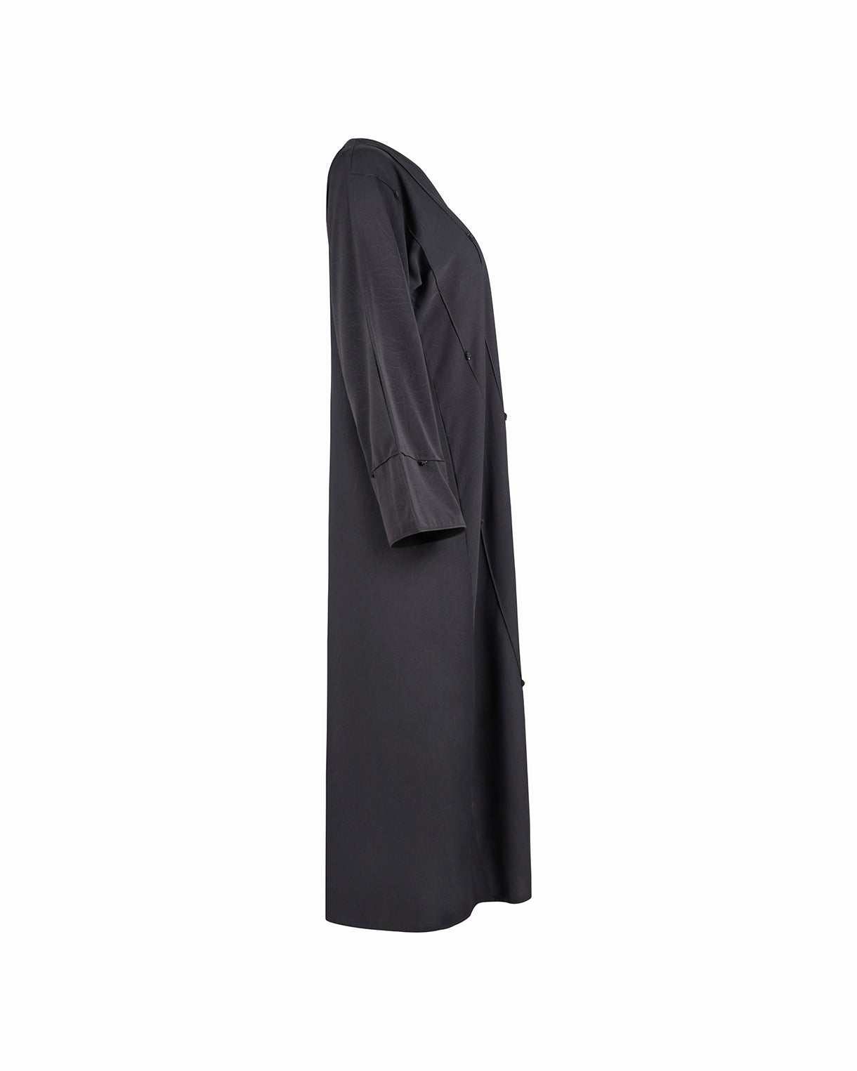 The Suede Look Abaya - Black