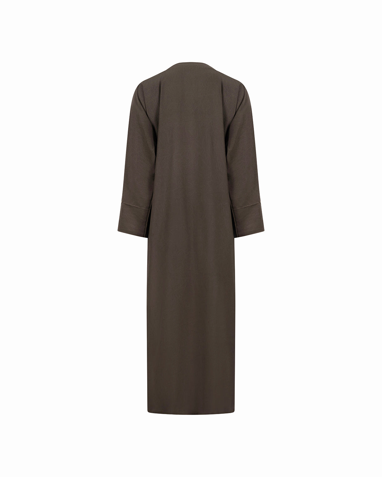 The Suede Look Abaya - Ash Brown