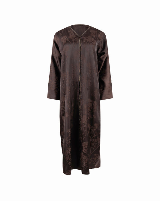The Pattern Abaya  - Brown