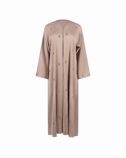 The Muse Abaya - Soft Taupe
