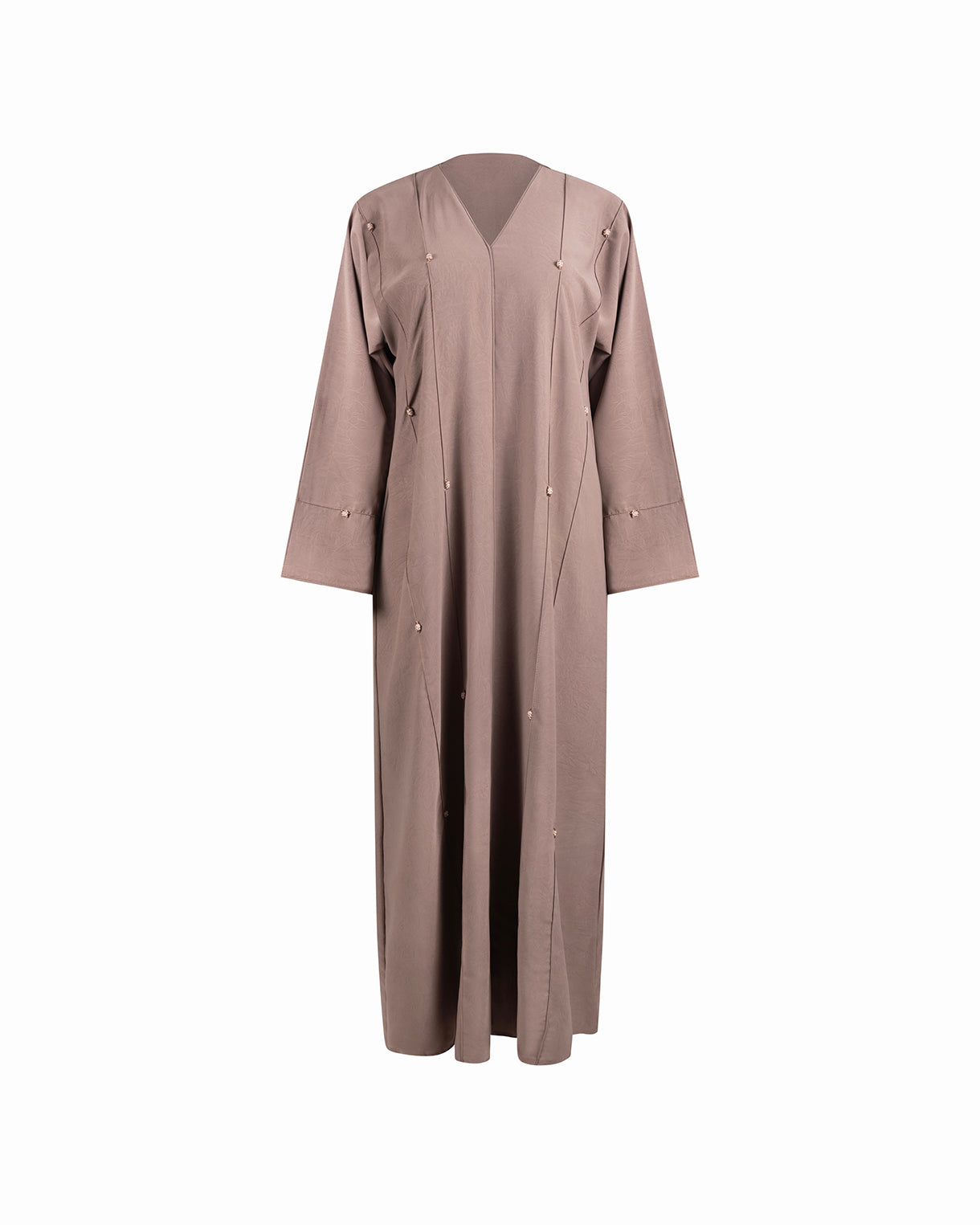 The Suede Look Abaya - Soft Mocha