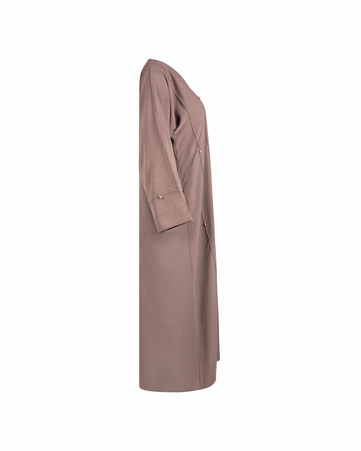 The Suede Look Abaya - Soft Mocha