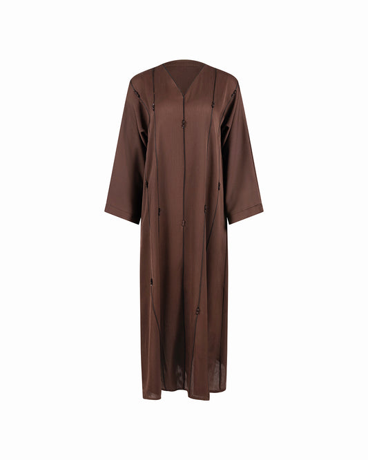 The Soft Line Abaya - Cinnamon