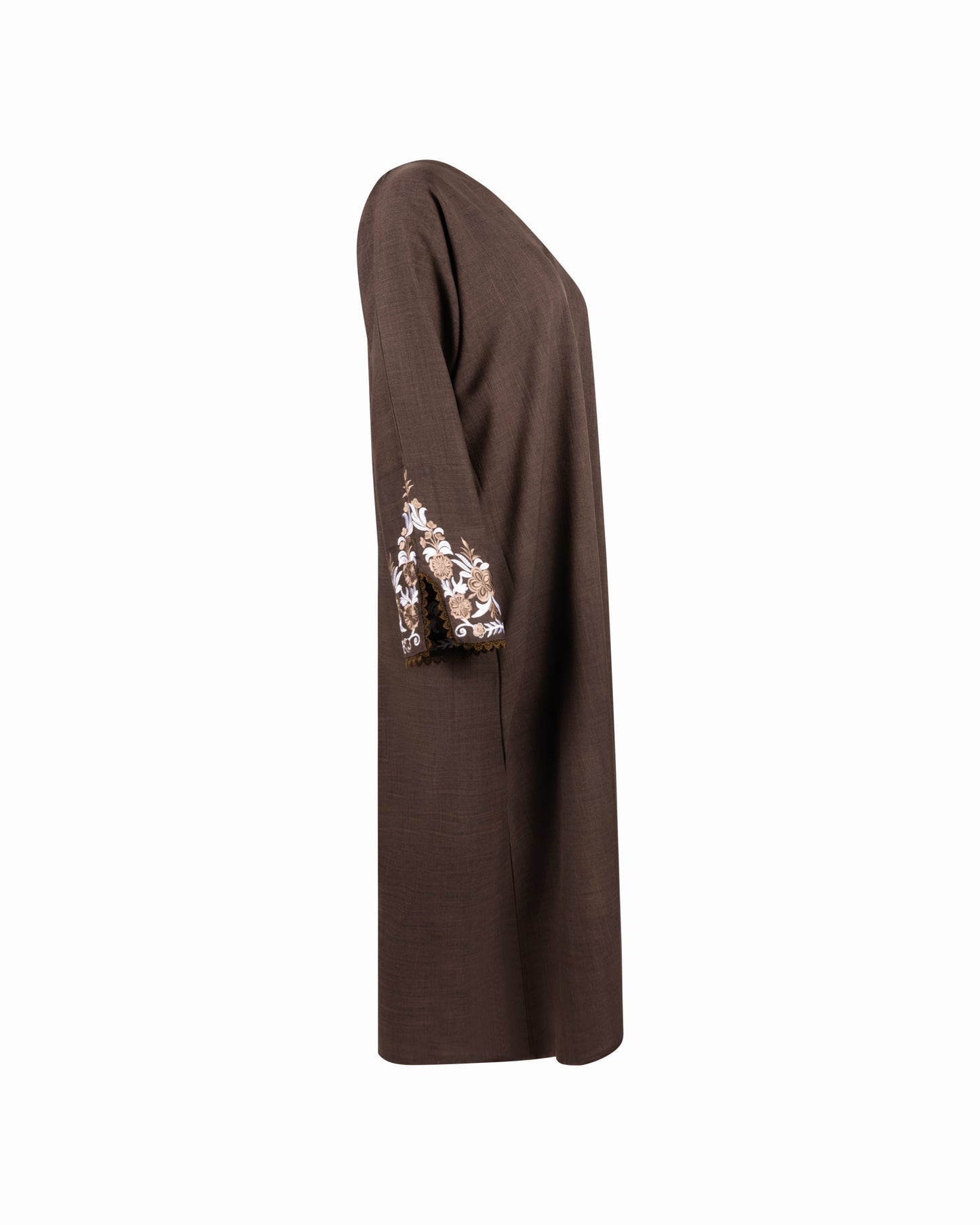 Floral Sleeve - Brown