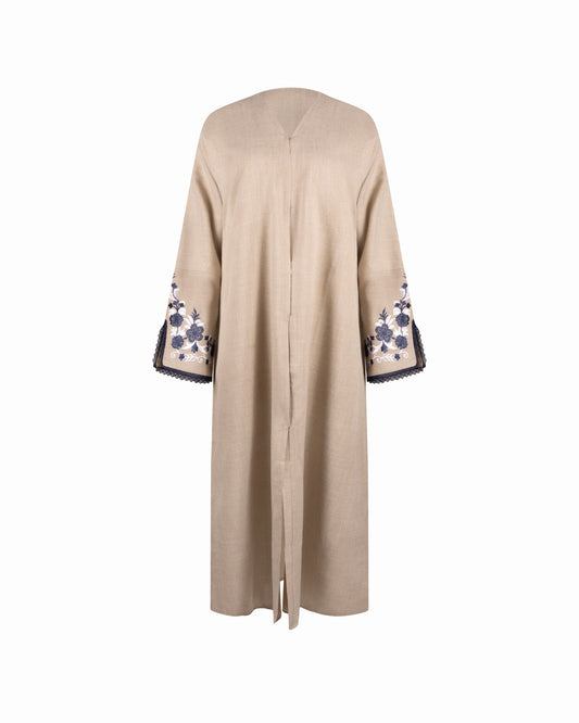 Floral Sleeve - Beige