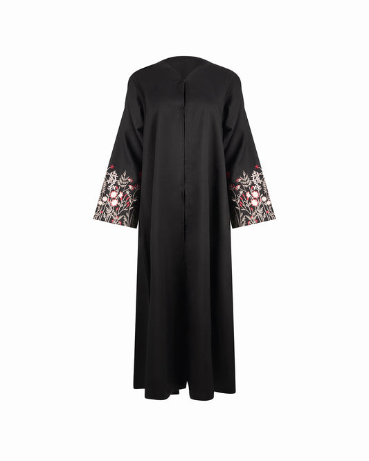Floral Sleeve - Black